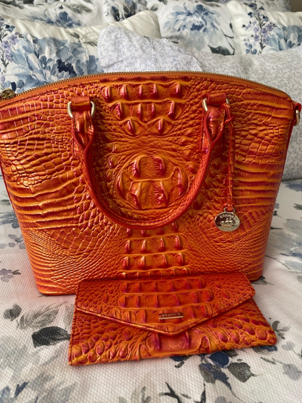 Brahmin Dusty Orange medium Duxbury